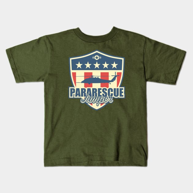 US Pararescue - HH-60 Pave Hawk Kids T-Shirt by TCP